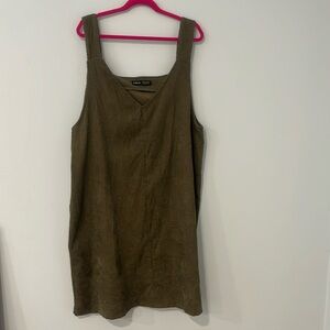Mini olive romper dress! Perfect condition worn once :)